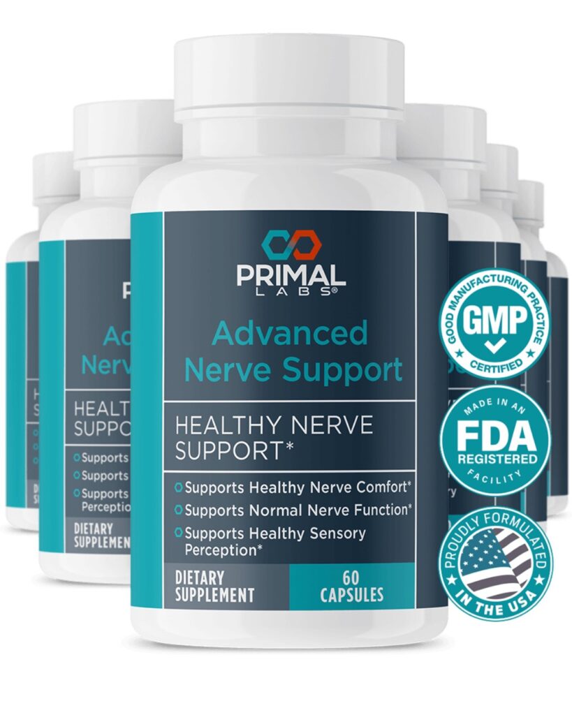 Primal Labs Advanced Nerve Support bottles