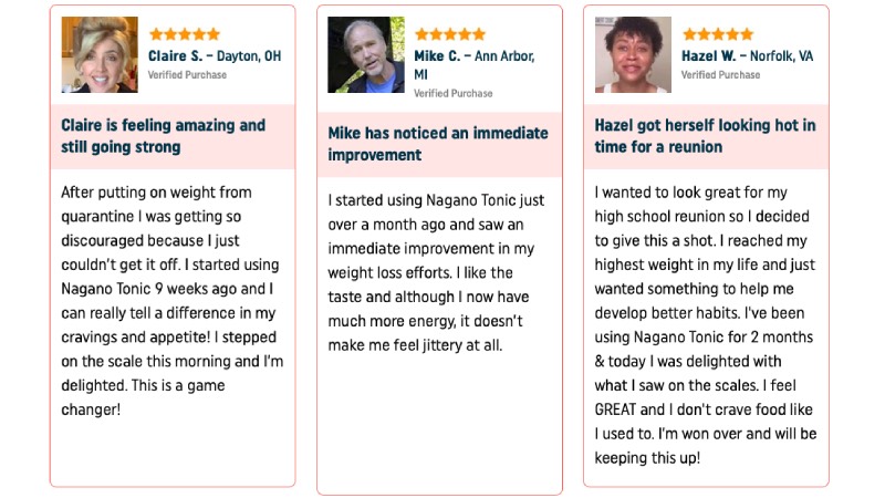 nagano tonic reviews and complaints